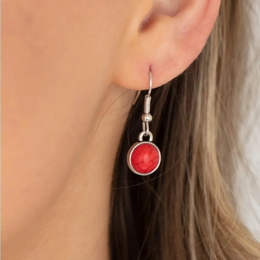 Red and Silver Women's Necklace - Picture 3 of 7